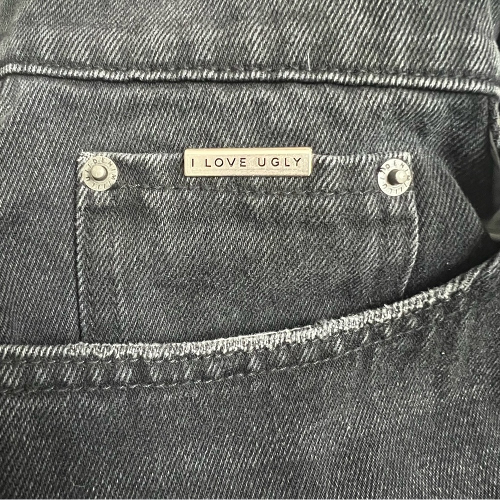 I Love Ugly Hi Stranger 100% Cotton Jean Size L - Picture 9 of 13